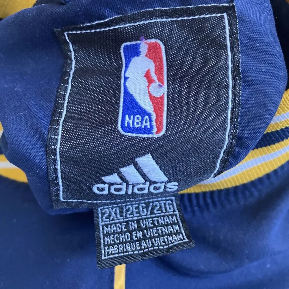 Pro Player adidas Windbreaker Jacket Men's Sz XXL NBA Indiana Pacers Logo Pullov